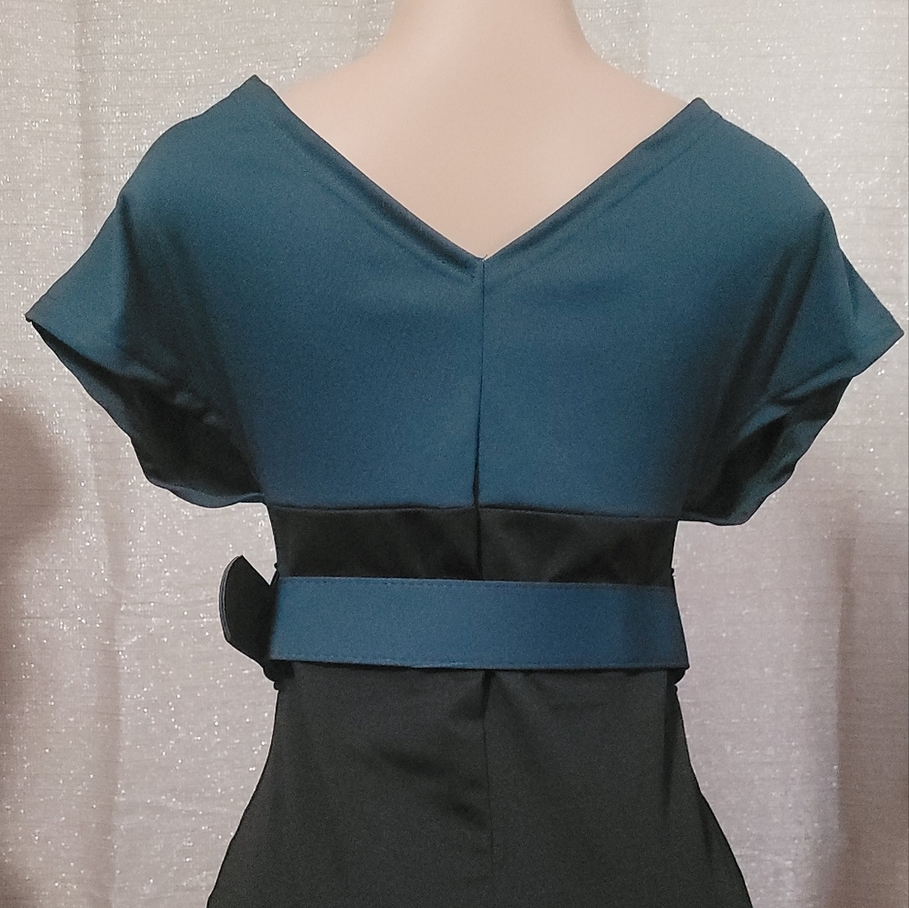 2 color midi dress new size S, M, L, XL, XXL Available - Picture 10 of 13
